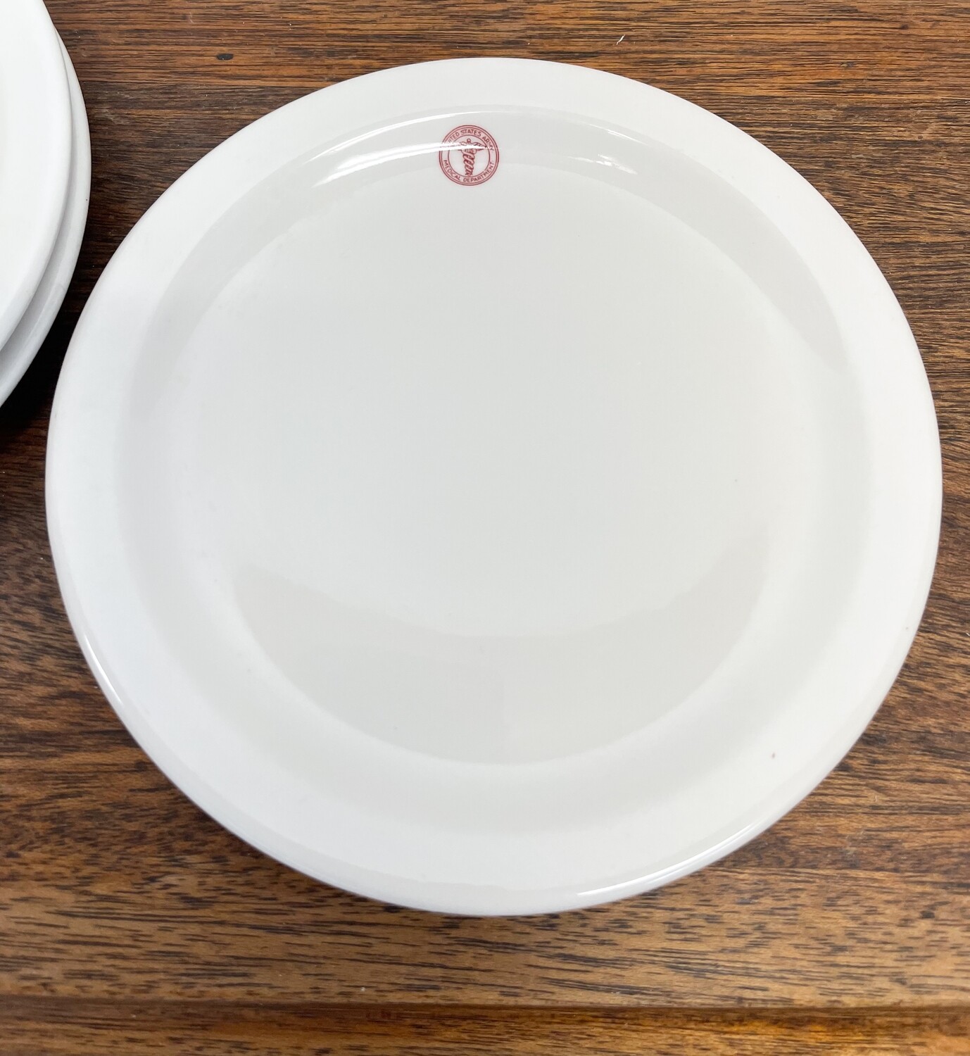 WWll United States Army Medical Department Salad Plates Set of 3