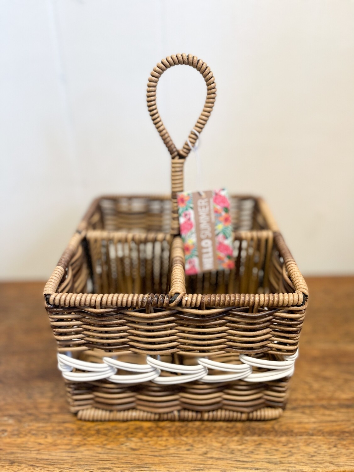 4 Compartment Brown Basket