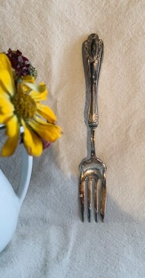 Vintage Silver Plate Serving Fork