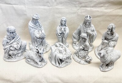 Nativity Scene Ceramic 9 Piece Set