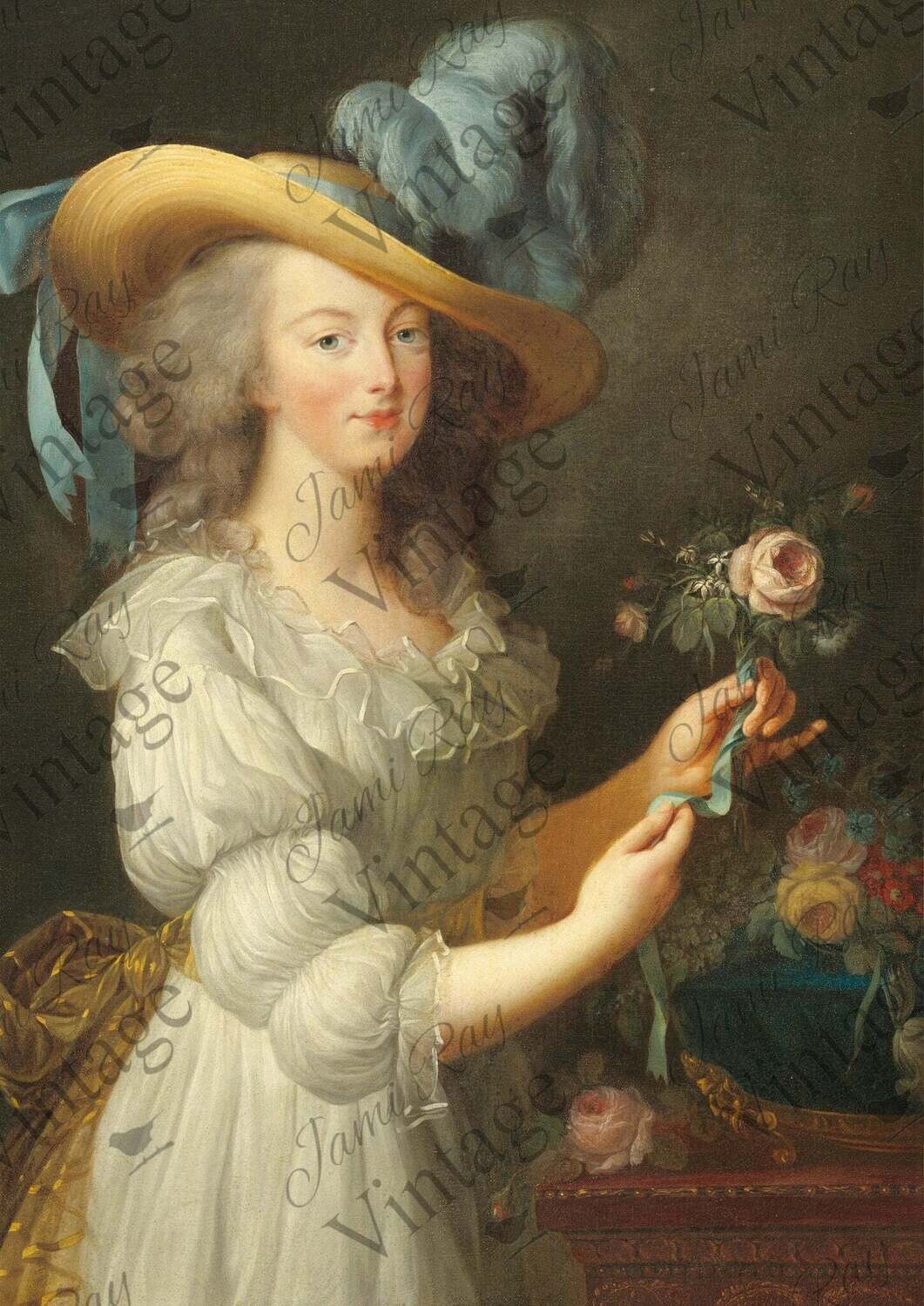 Marie Antoinette A4 Rice Paper by JRV