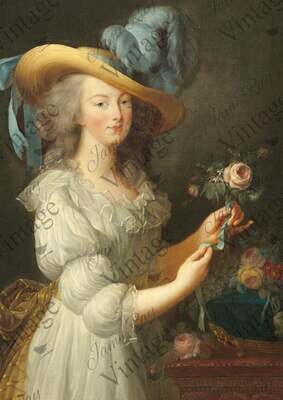 Marie Antoinette A4 Rice Paper by JRV