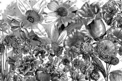 Large Floral Decoupage Paper by JRV