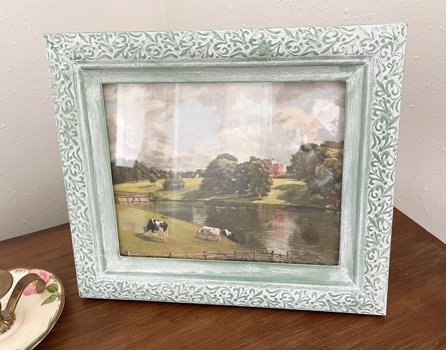 Cows by the River Framed Art