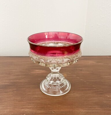 1960s Kings Crown Compote / Candy Dish by Indiana Glass