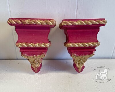 Drapery Wall Sconce Pair