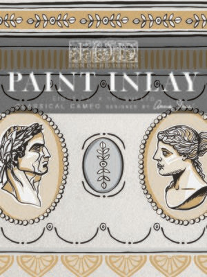 CLASSICAL CAMEO PAINT INLAY by IOD Iron Orchid Designs