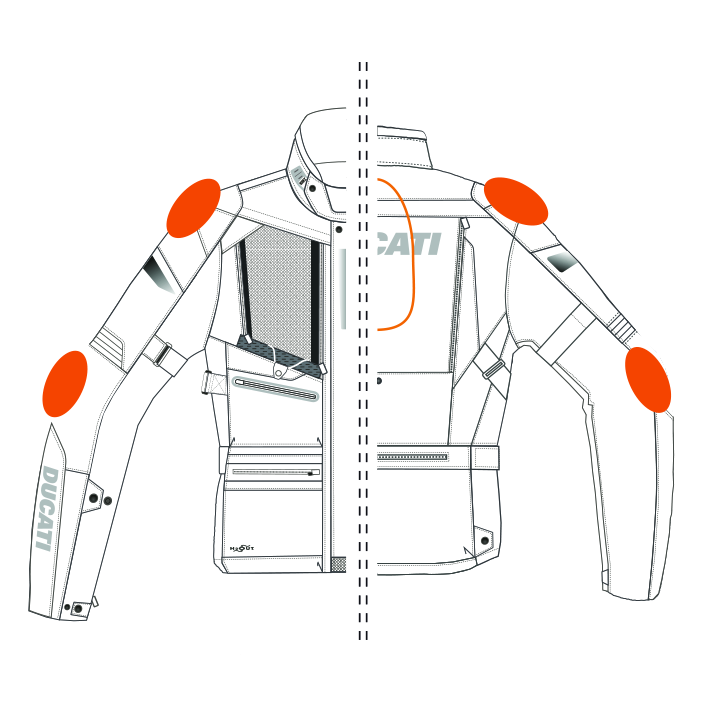 Fabric jacket Tour C3 Lady