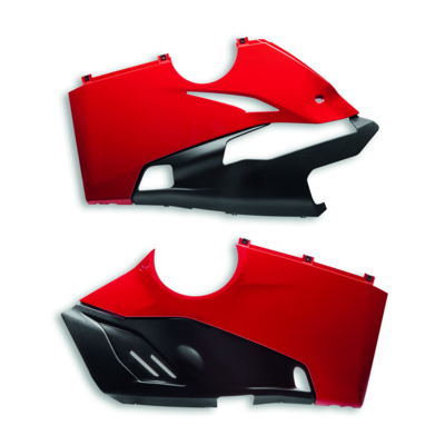 RED RACING EXHAUST LOWER FAIRING SET RED RACING EXHAUST LOWER FAIRING SET