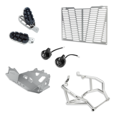 Multistrada 950 Enduro accessory package. Multistrada 950 Enduro accessory package.