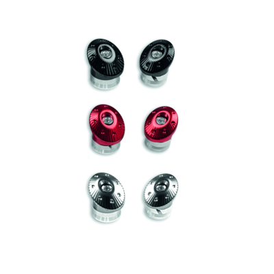 Set of billet aluminium frame plugs Black Set of billet aluminium frame plugs Black