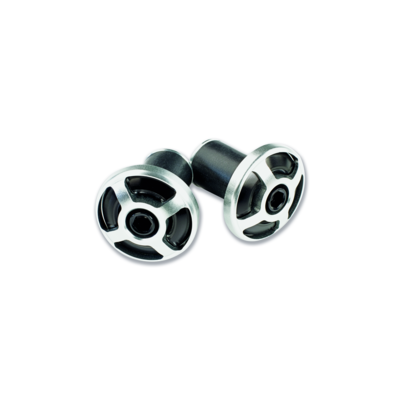 Billet aluminium handlebar balancing weights. Billet aluminium handlebar balancing weights.