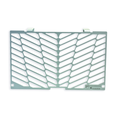 Protective mesh for oil cooler.