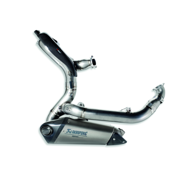 Evolution complete exhaust system in titanium. Evolution complete exhaust system in titanium.