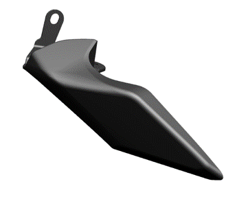 Carbon chain guard. 96981281AA