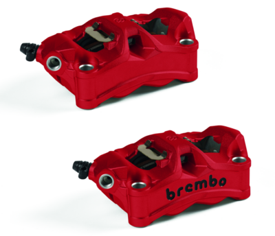 COLOURED FRONT BRAKE CALLIPERS RED COLOURED FRONT BRAKE CALLIPERS RED