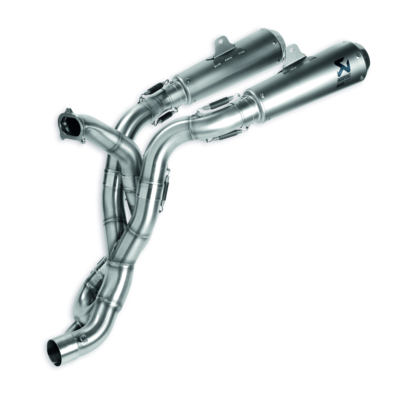 Complete titanium exhaust assembly. Complete titanium exhaust assembly.