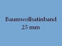 Satinband 25 mm Baumwolle