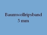 Ripsband 5 mm Baumwolle