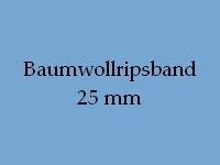 Ripsband 25 mm Baumwolle