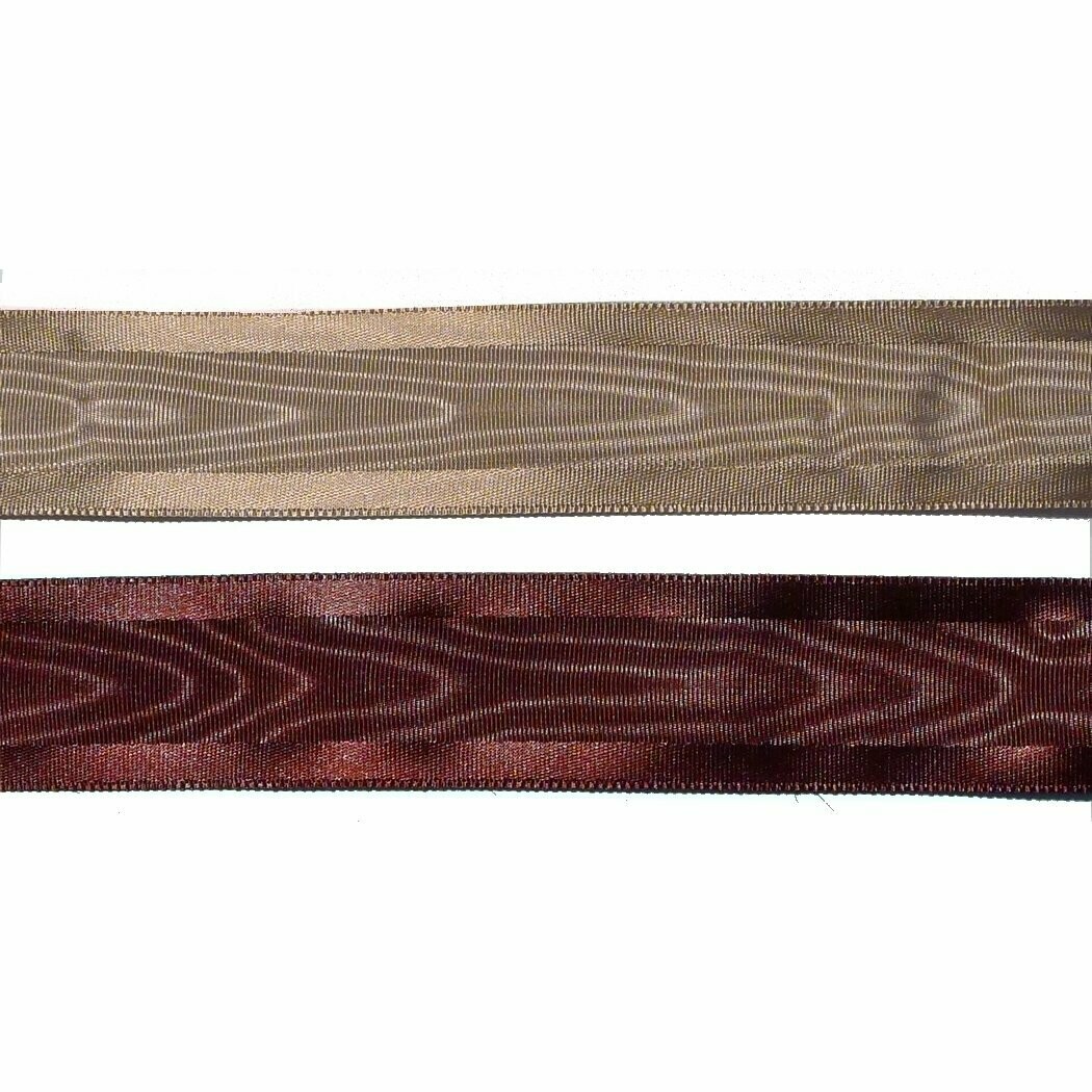 Moireband, 25 mm, unmoirierter Rand, purpur