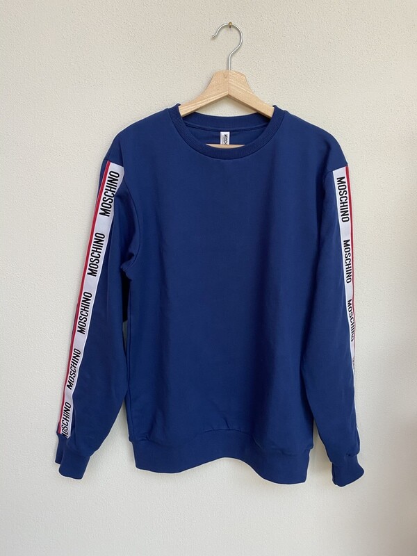 Felpa Bluette Moschino Logo Laterale tg. L