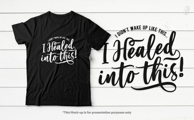 I Healed Into This - Black Tee