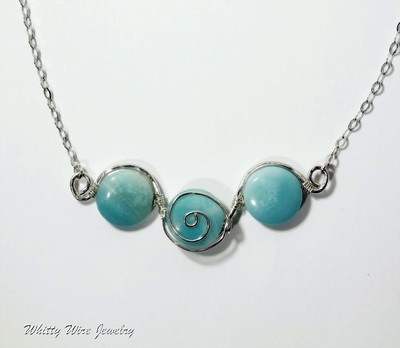 Amazonite with Sterling Silver Necklace