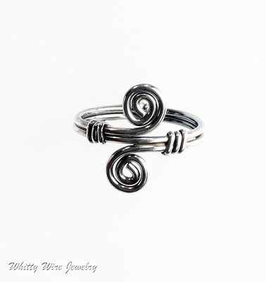 Sterling Silver Celtic Swirl Ring, custom made