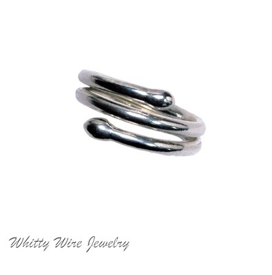 Fine Silver double Wrap ring- custom