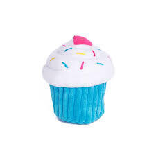 Zippy Paws Birthday plush cake blue