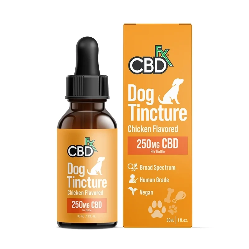 CBDfx CBD Oil for Dogs – Chicken Flavored