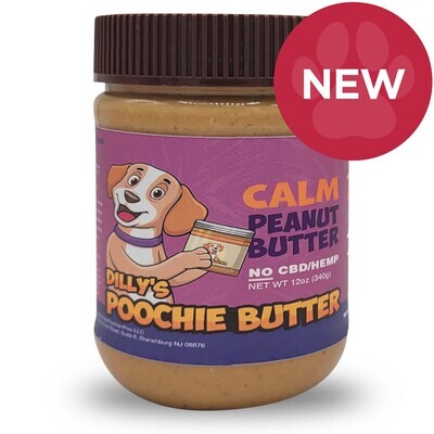 Poochie Butter Calming Peanut Butter (No CBD) 12oz Jar