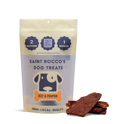 Saint Rocco's Treats 3oz Beef Pumpkin 3oz