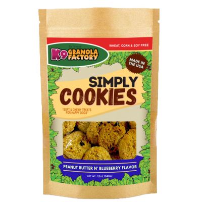K9 Granola Cookies - Peanut Butter and Blueberry