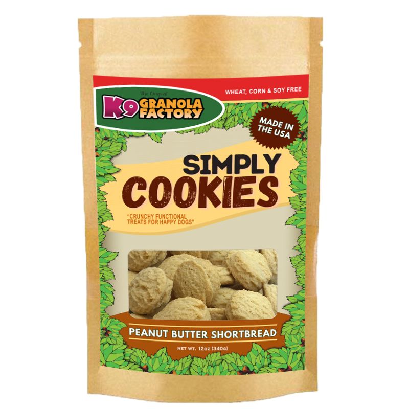 K9 Granola Simply Cookies Peanut Butter Shortbread