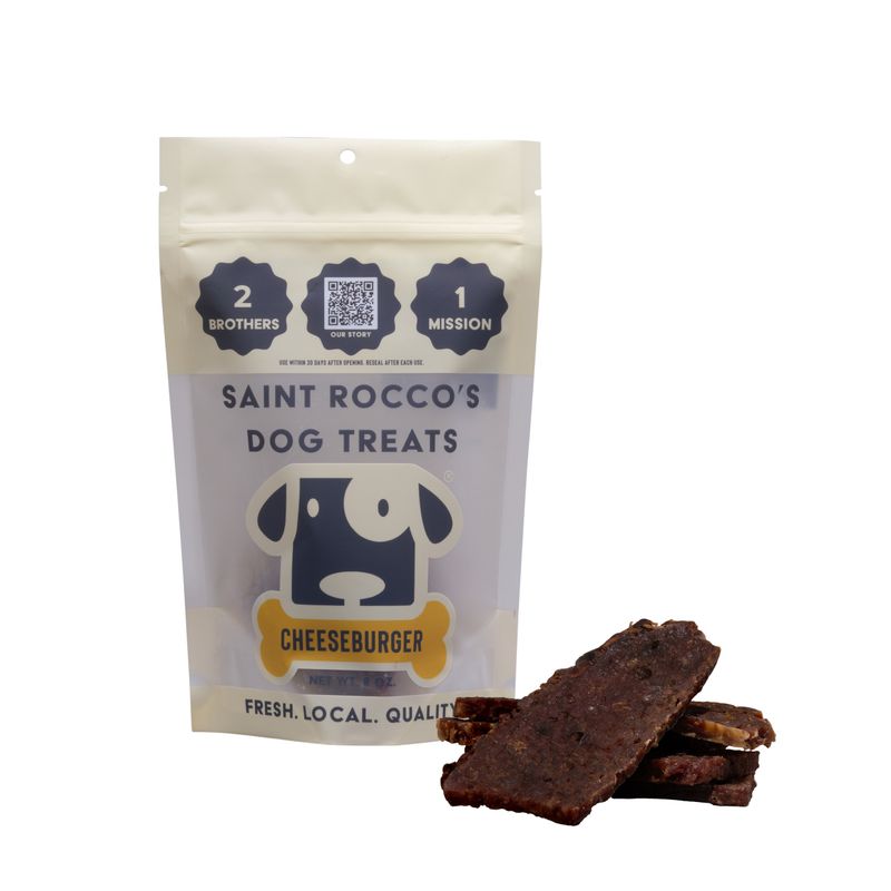 Saint Rocco's Treats 3oz Cheeseburger Dog Treats