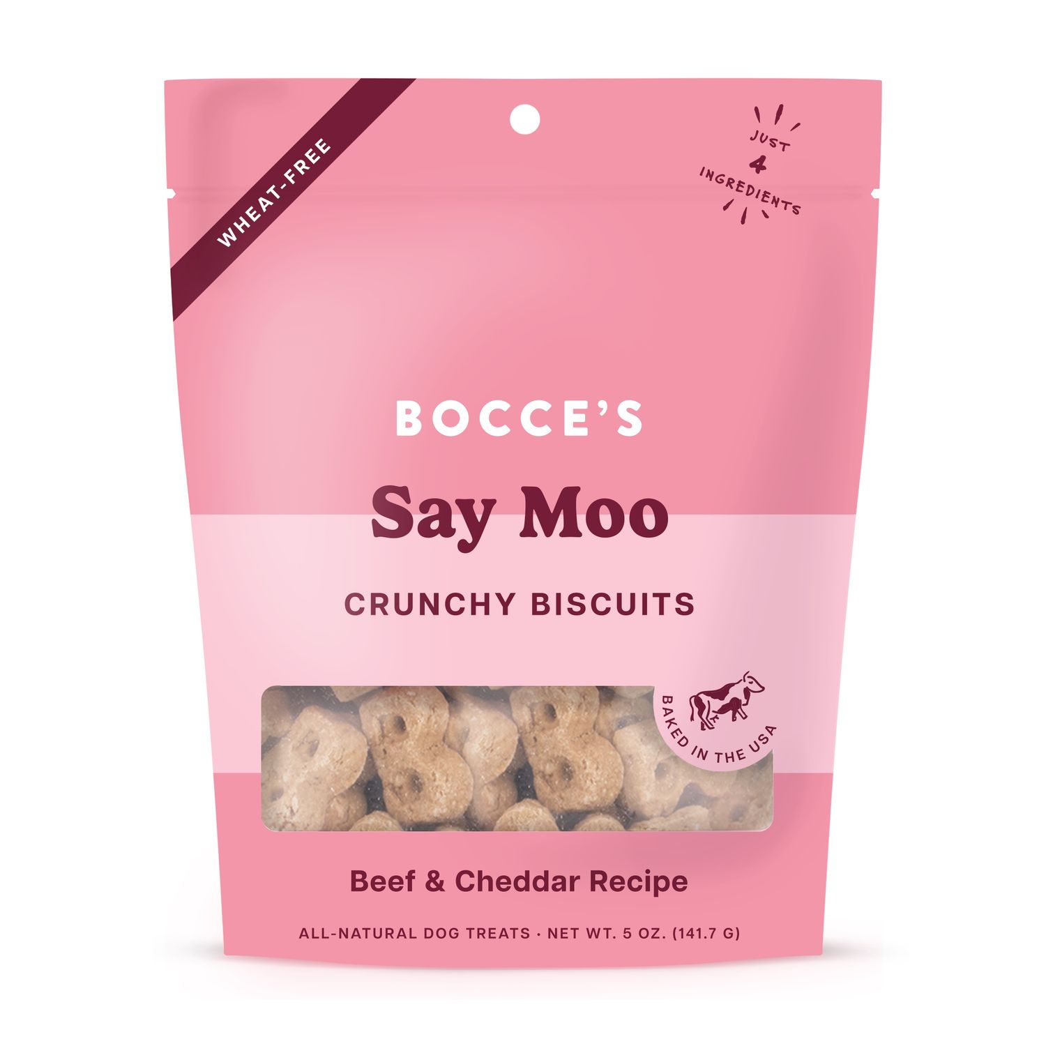 Bocce's Bakery Say Moo Crunchy Biscuits
