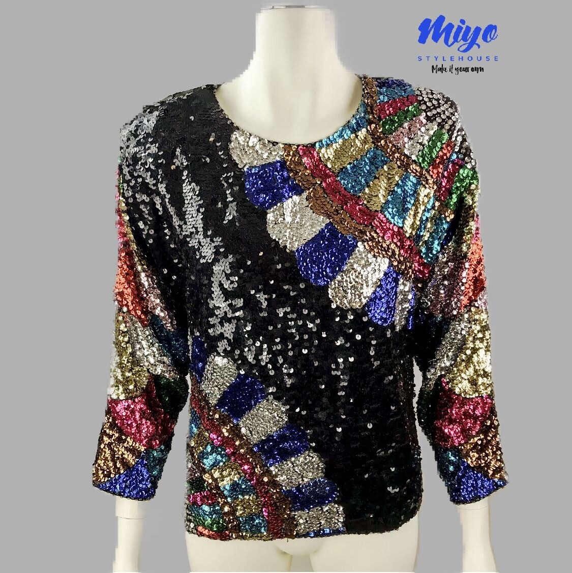 Sequin Glam Blouse - M/L