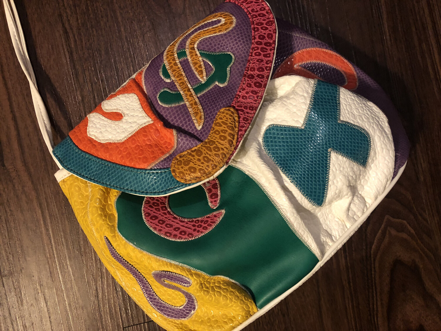 Colorful White Vintage Purse