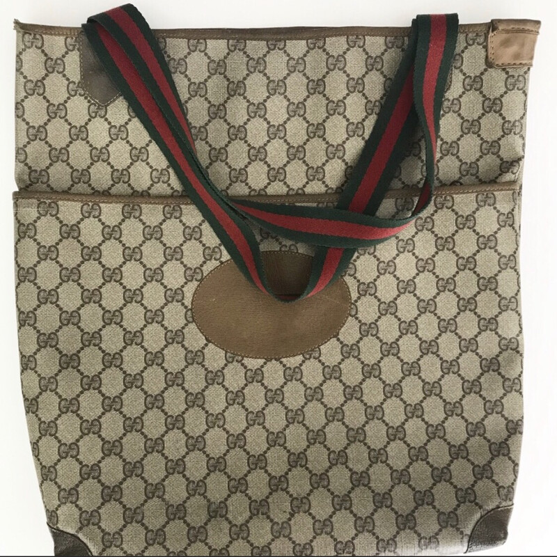 Vintage Gucci Tote W/ Front Pocket