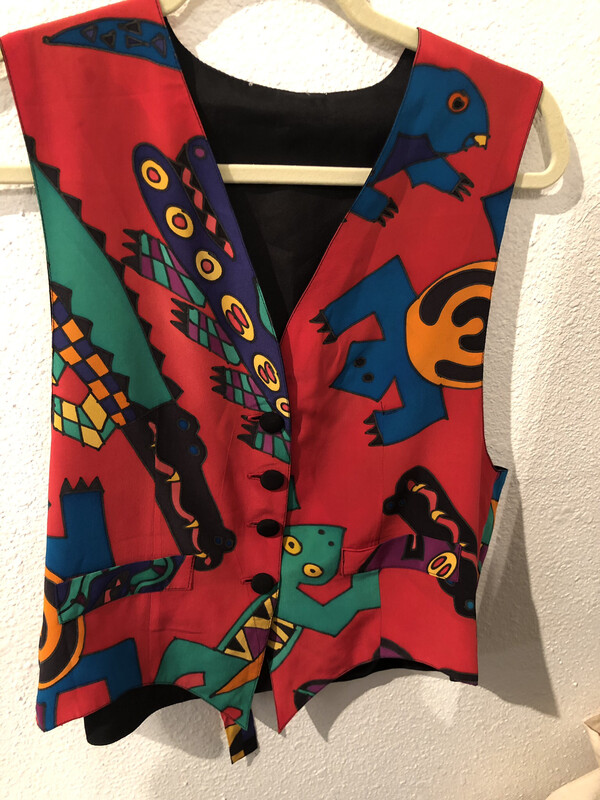 Vintage Vibrant Vest (1)- M