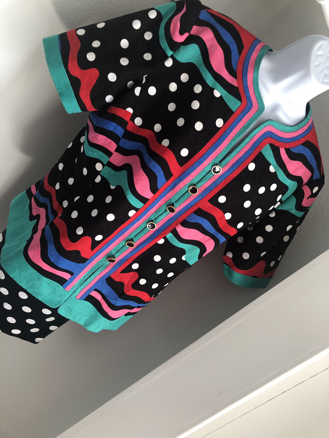 Pretty In Polka Blouse - XL