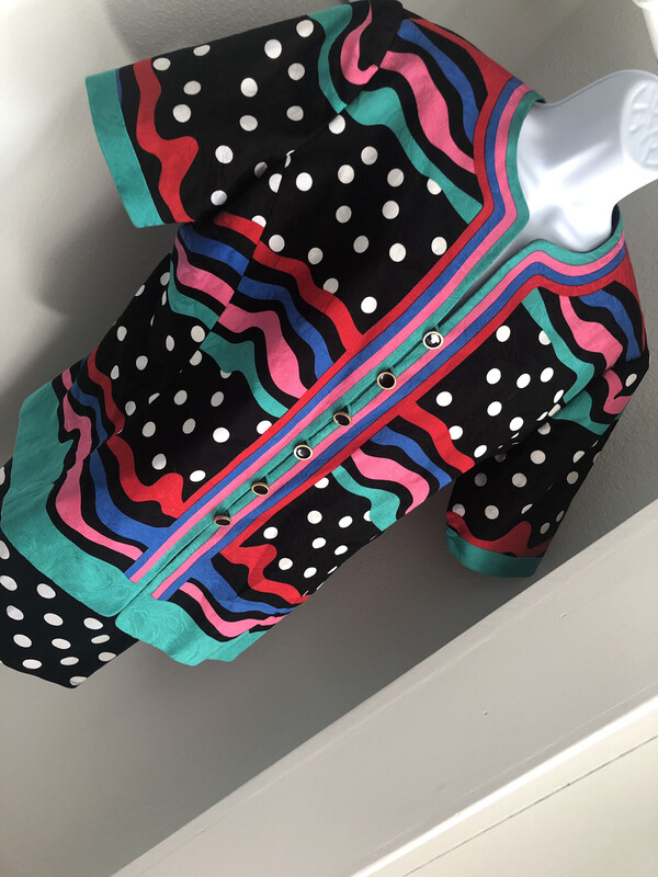 Pretty In Polka Blouse - XL