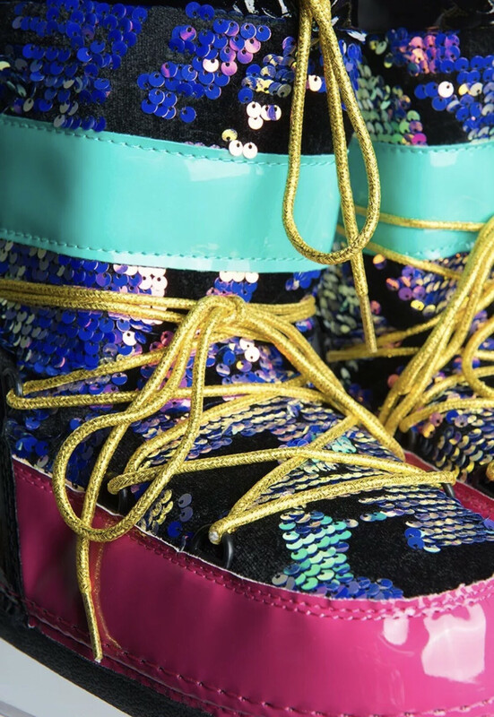 Sequin Pull on Boots
