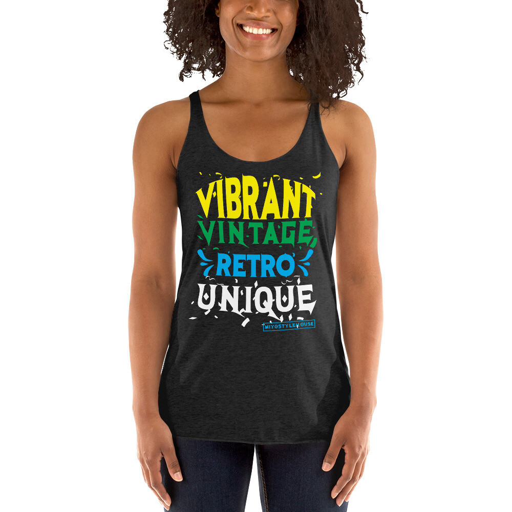 Women's Racerback Tank, Color: Vintage Black, Size: XS