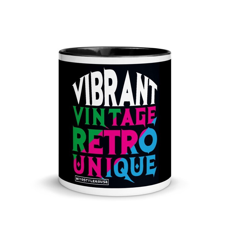 VVRU Black Mug with Color Inside