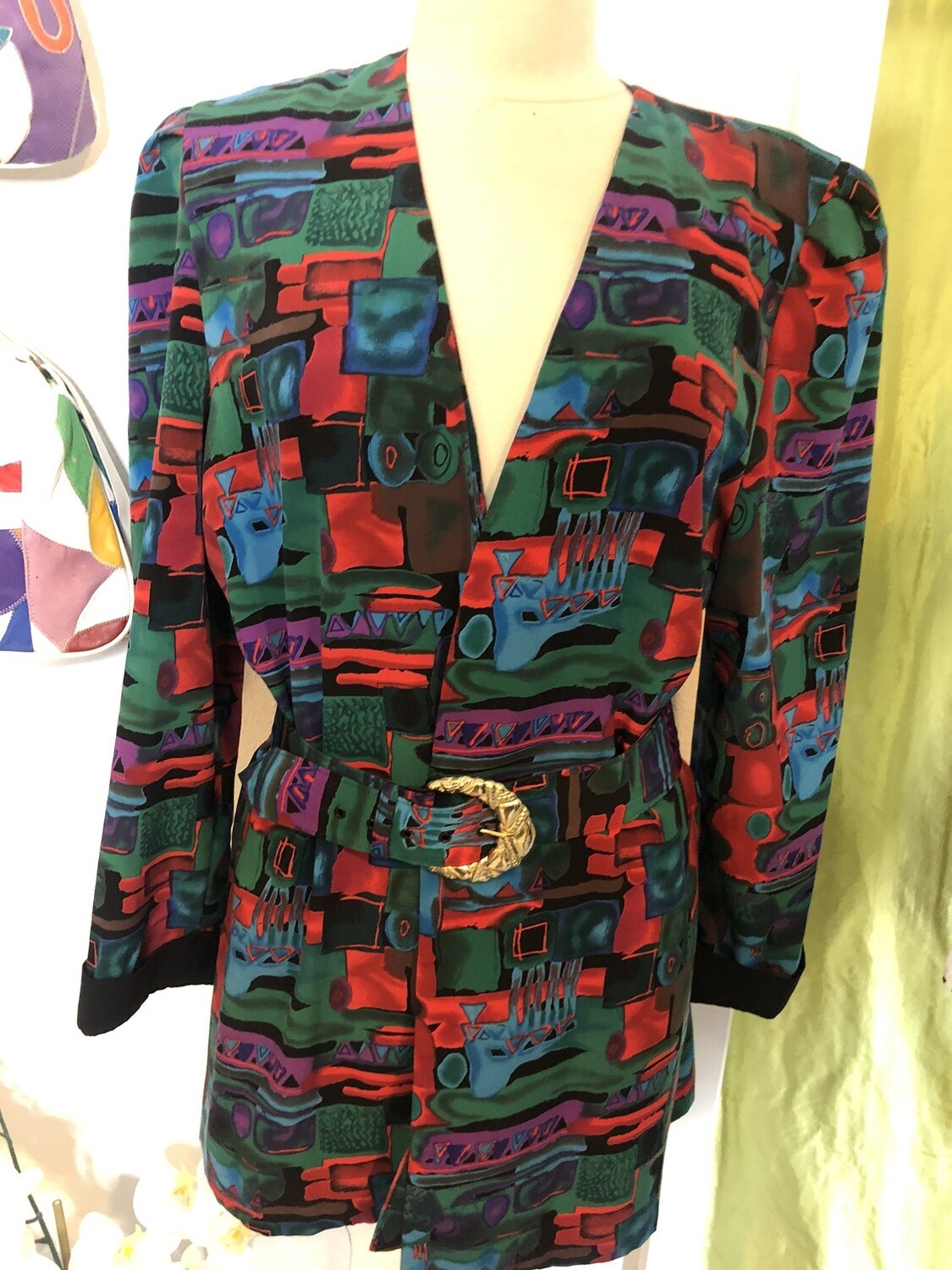 80’s Print Blazer (#10) - M