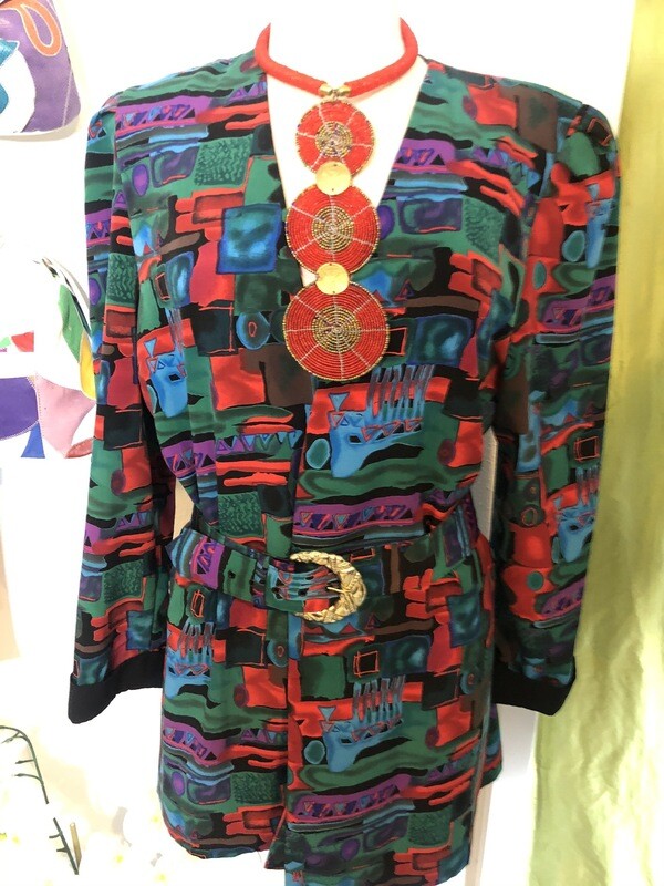 80’s Print Blazer (#10) - M