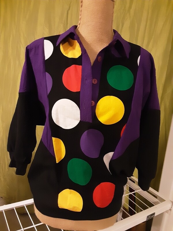 Polka Dot Pullover  - S/M